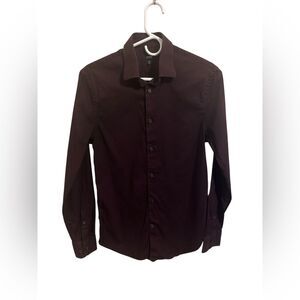 Express Red Burgandy Shirt Elegant Style